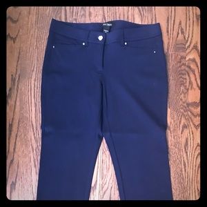 White House Black Market Navy Ponte Knit Pants